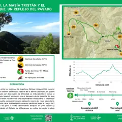 Ruta circular de 8 km en la Sierra Calderona, con inicio en Masía de Tristán. Ofrece vistas del alcornocal y paisajes de roble valenciano.